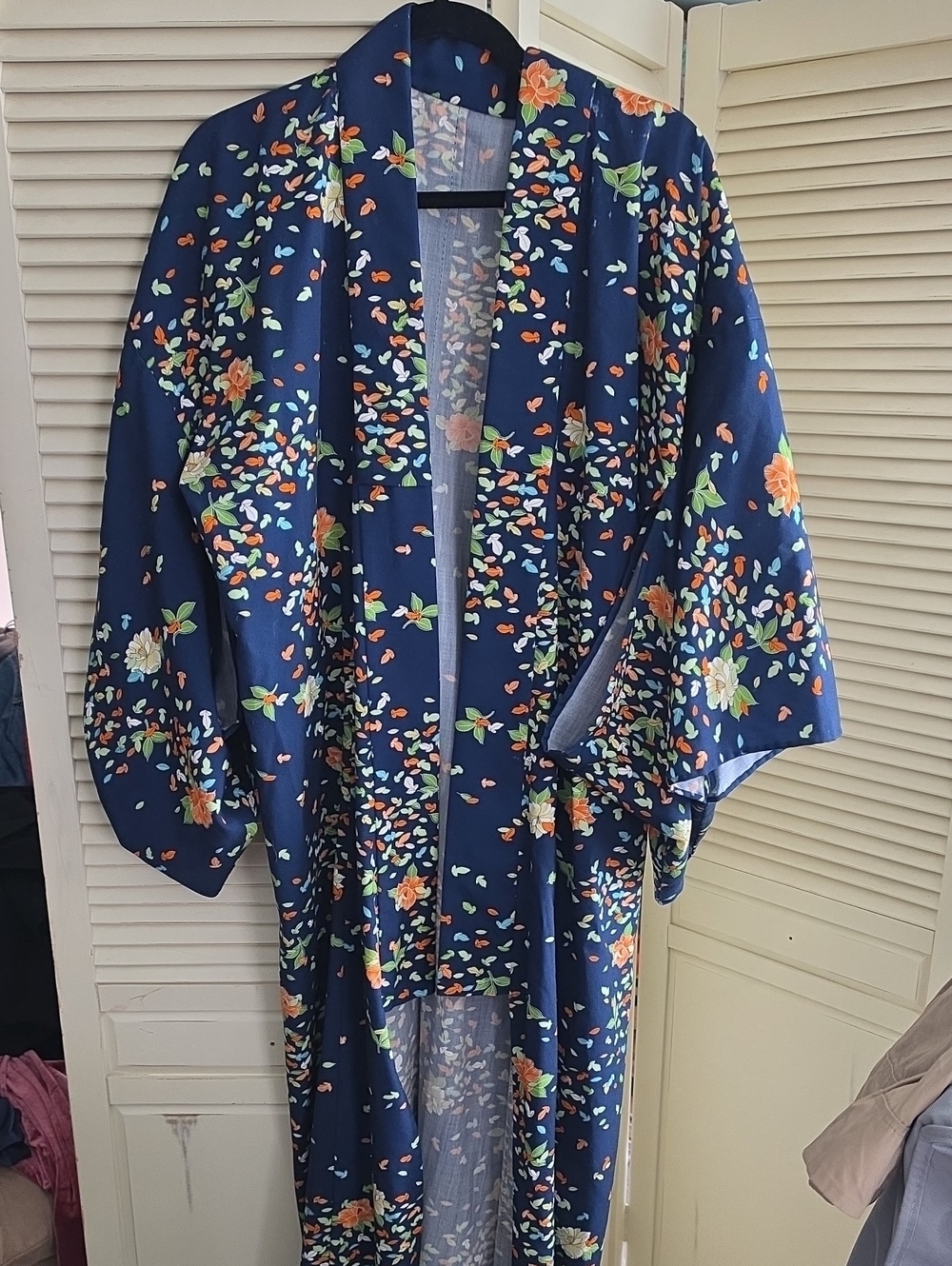 Full Length Japanese Traditional Floral Kimono